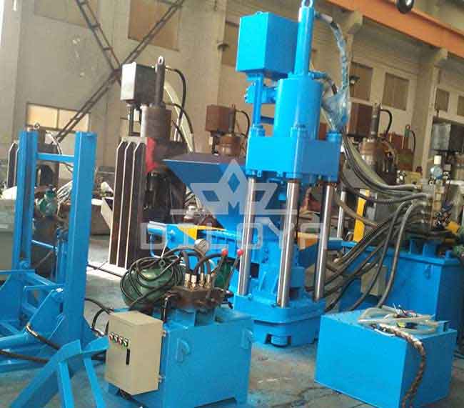 Steel chips briquetting press