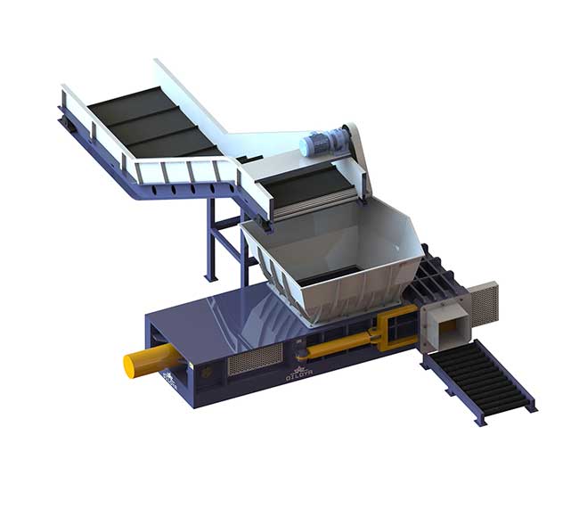 Can Garbage Horizontal Compactor