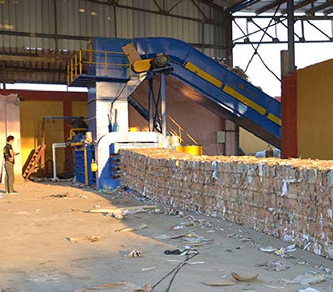 Waste Paper Baler Machine